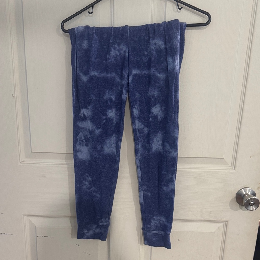Kids Navy Tie-Dye Cozy Leggings